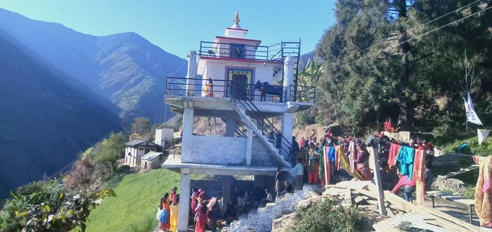बाँफिकाेटमा ४३ फिट उचाईकाे शिव मन्दिर निर्माण