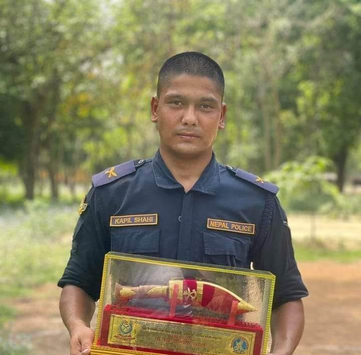 रुकुम पश्चिममा कार्यरत प्र.नि. कपिल शाही कमाण्डो तालिममा सर्वोत्कृष्ट